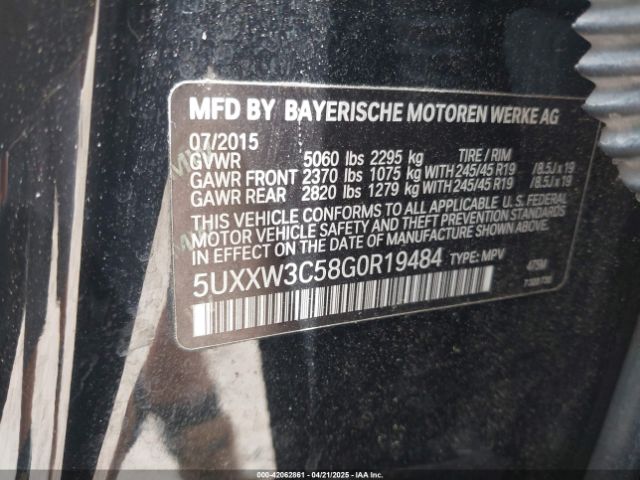 2016 BMW X4 5UXXW3C58G0R19484 Photo 8