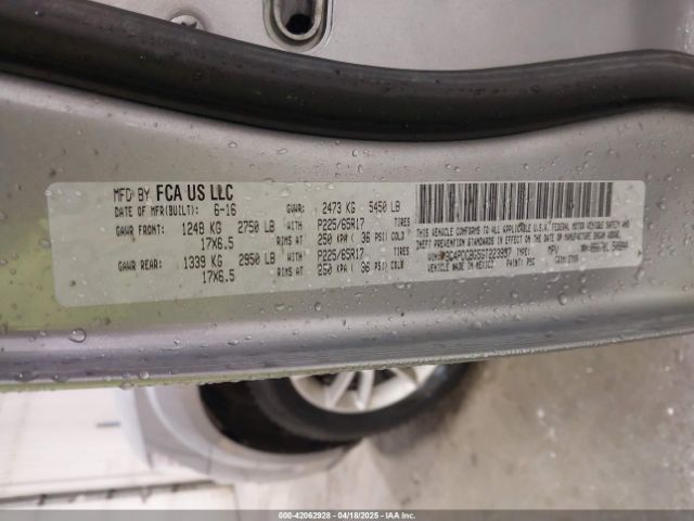 3C4PDCBG5GT223937 Dodge Journey Sxt