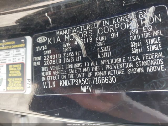 KNDJP3A50F7166630 KIA SOUL +