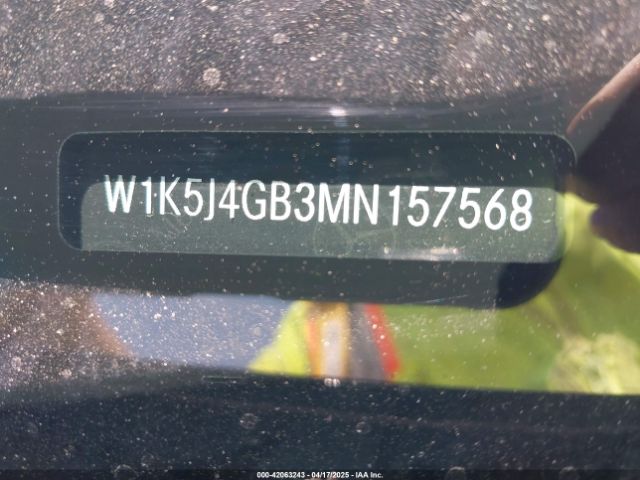 W1K5J4GB3MN157568 Mercedes-Benz CLA 250