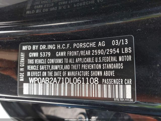 2013 PORSCHE PANAMERA WP0AB2A71DL061108 Photo 8