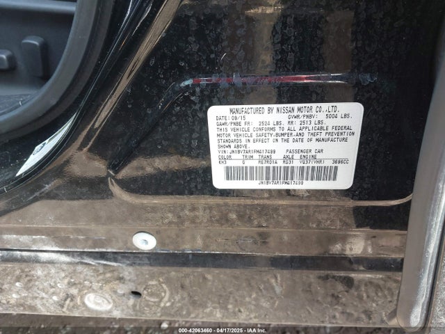 JN1BV7AR1FM417499 Infiniti Q50 SPORT