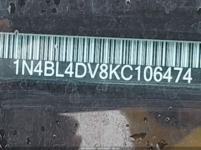 2019 NISSAN ALTIMA 1N4BL4DV8KC106474 Photo 8