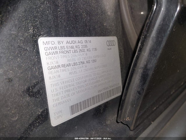 WA1TFAFL3FA001319 Audi Allroad 2.0t Premium
