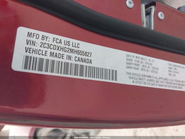 2021 DODGE CHARGER 2C3CDXHG2MH655827 Photo 8
