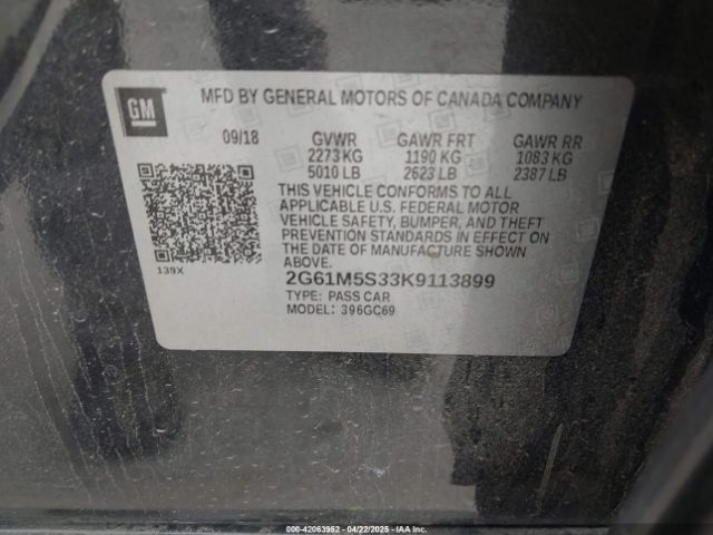 2G61M5S33K9113899 Cadillac XTS LUXURY