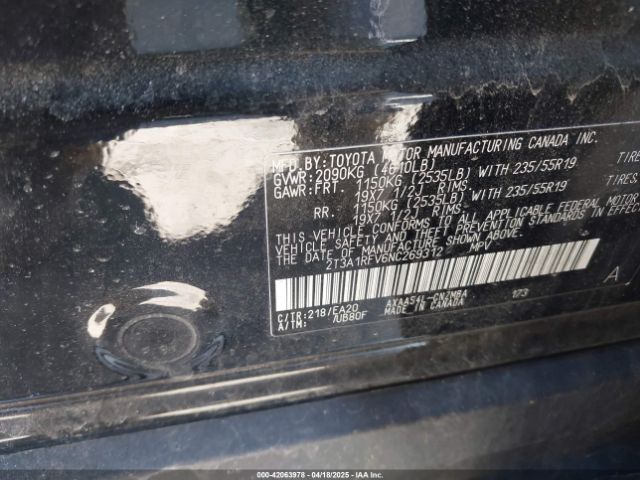 2T3A1RFV6NC269312 Toyota Rav4 Xle Premium