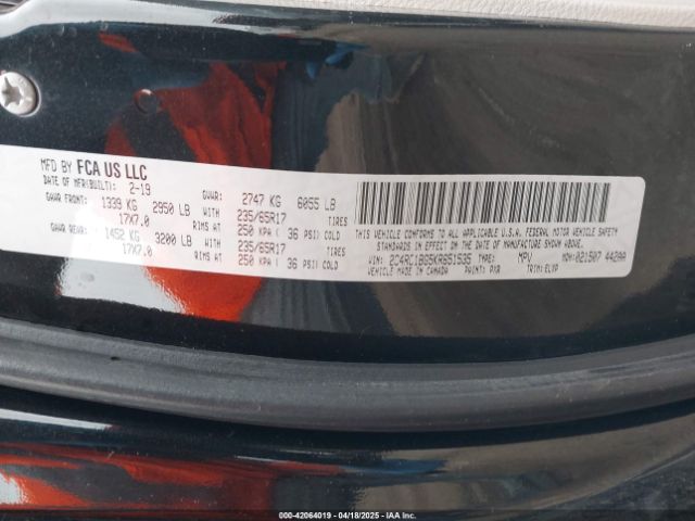 2C4RC1BG5KR651535 Chrysler Pacifica Touring L