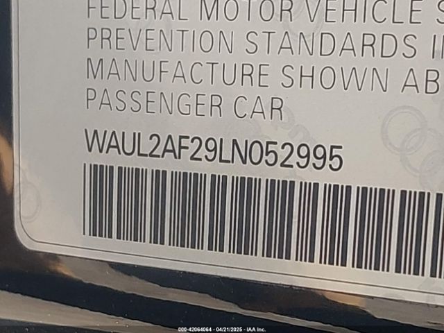 2020 AUDI A6 WAUL2AF29LN052995 Photo 8