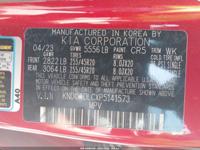 KNDC4DLCXP5141573 KIA Ev6 Gt-line