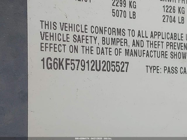 2002 CADILLAC DEVILLE 1G6KF57912U205527 Photo 8