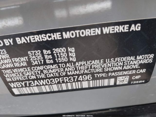 2023 BMW I4 WBY73AW03PFR37496 Photo 8