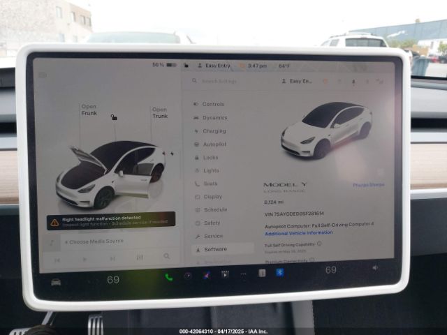 7SAYGDED0SF281614 Tesla Model Y Long Range Dual Motor All-wheel Drive