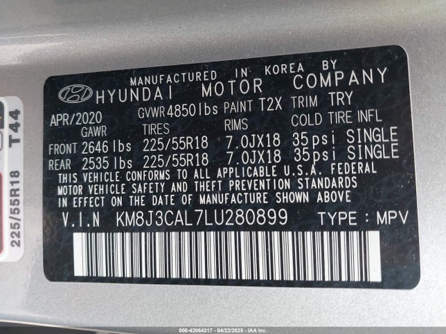 Hyundai Tucson Ultimate 2020 KM8J3CAL7LU280899 Image 9