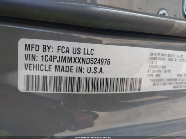 2022 JEEP CHEROKEE 1C4PJMMXXND524976 Photo 8