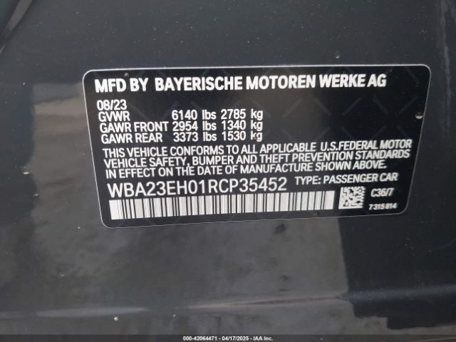 2024 BMW 740 WBA23EH01RCP35452 Photo 8
