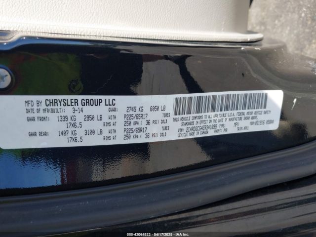 2C4RDGCG4ER341699 Dodge Grand Caravan Sxt