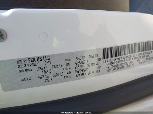 2C4RDGEG1KR739705 Dodge Grand Caravan Gt