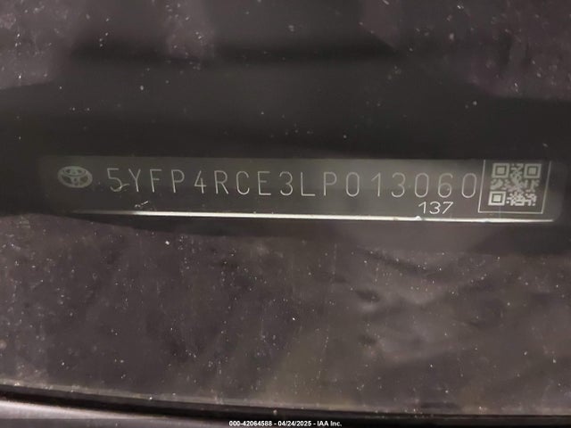 5YFP4RCE3LP013060 Toyota COROLLA SE