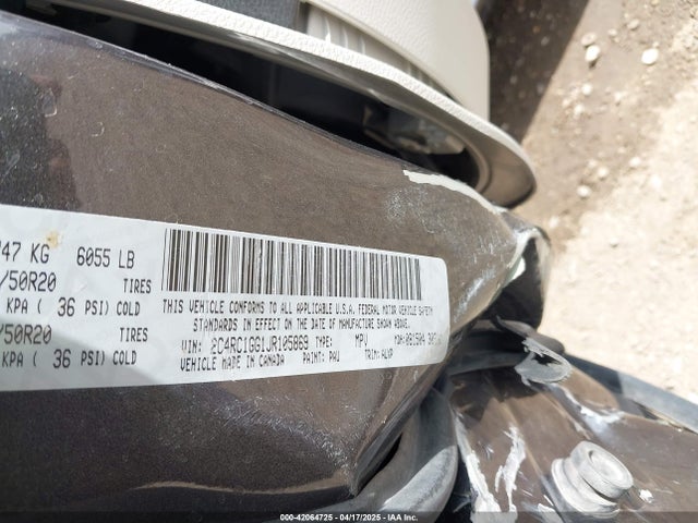 2C4RC1GG1JR105869 Chrysler Pacifica Limited