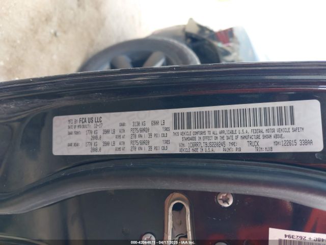 1C6RR7LT9JS220245 RAM 1500 Big Horn  4x4 5'7 Box
