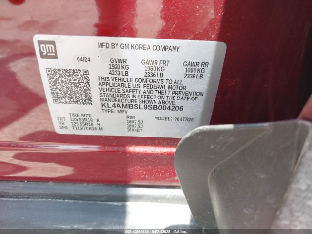 KL4AMBSL9SB004206 Buick Encore Gx Preferred Fwd