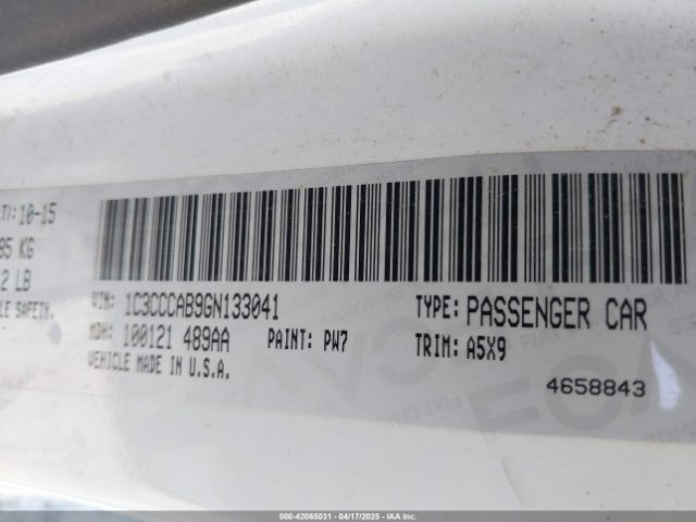 2016 CHRYSLER 200 1C3CCCAB9GN133041 Photo 8