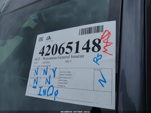 3CZRU5H56KM723998 Honda HR-V EX