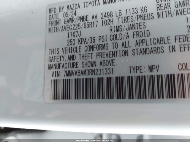 7MMVABAM3RN231331 Mazda Cx-50 2.5 S Select