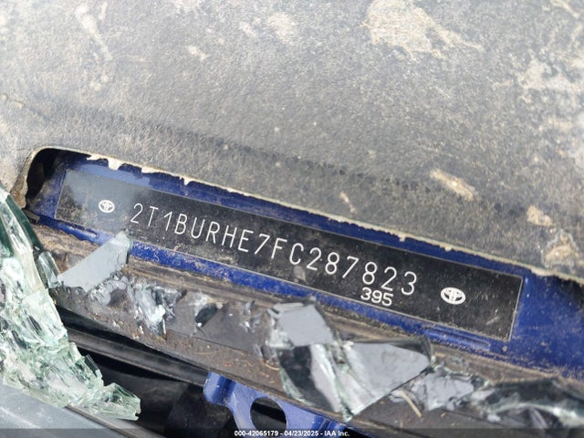 2T1BURHE7FC287823 Toyota 2zr-fe