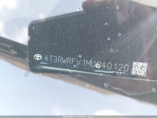 4T3RWRFV1MU040120 Toyota Rav4 Hybrid Xle
