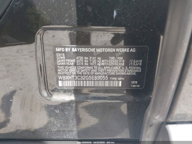 WBXHT3C32G5E53055 BMW X1 Xdrive28i