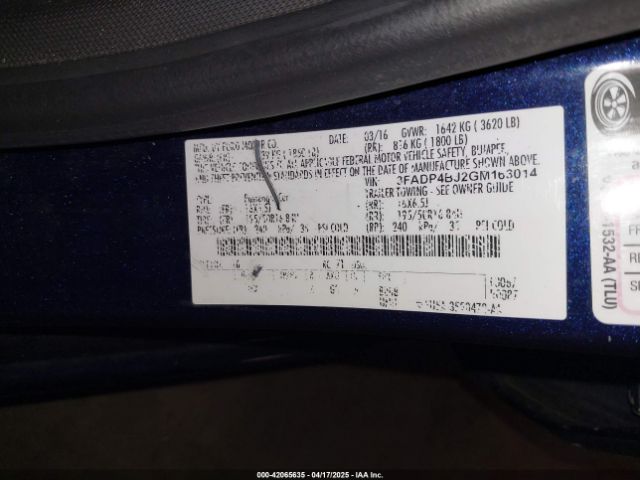 3FADP4BJ2GM163014 Ford FIESTA SE