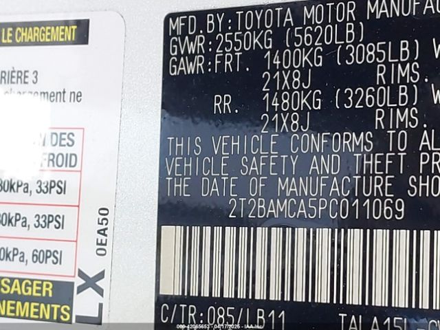 2T2BAMCA5PC011069 Lexus Rx 350 Premium Plus