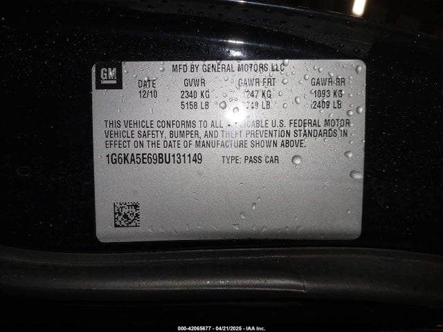 2011 CADILLAC DTS 1G6KA5E69BU131149 Photo 8