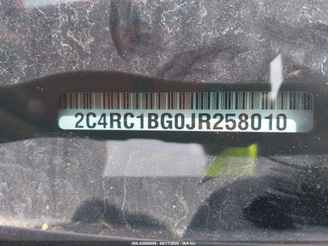 2C4RC1BG0JR258010 Chrysler Pacifica Touring L