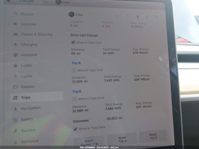 5YJ3E1EA2KF326103 Tesla Model 3 Long Range/mid Range/standard Range/standard Range Plus