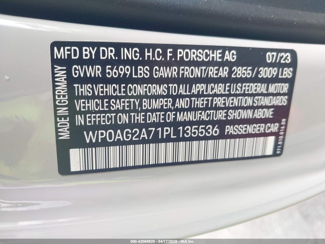 Porsche Panamera Gts 2023 WP0AG2A71PL135536 Image 9