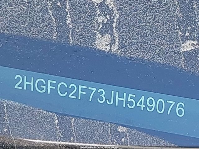 2HGFC2F73JH549076 Honda CIVIC EX