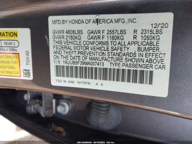 2021 ACURA TLX 19UUB5F39MA007413 Photo 8