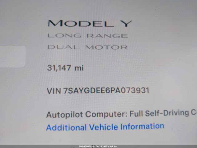 7SAYGDEE6PA073931 Tesla 2023