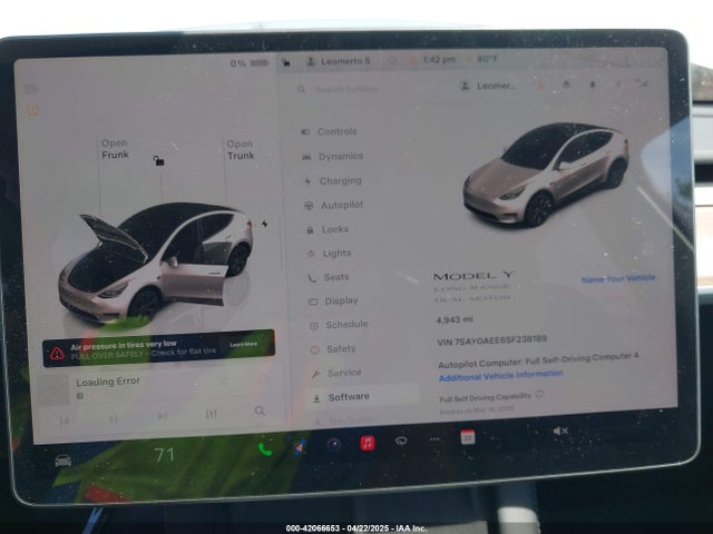 2025 TESLA MODEL Y 7SAYGAEE6SF238189 Photo 6