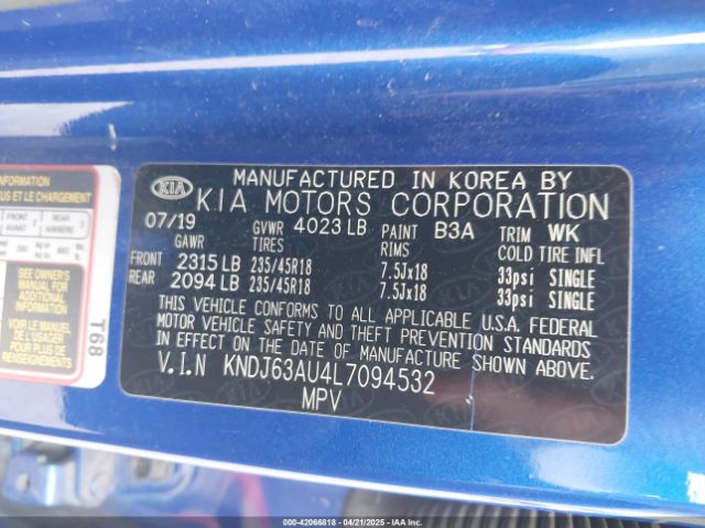 KNDJ63AU4L7094532 KIA Soul Gt-line