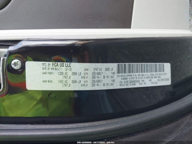 2C4RC1BG8HR654342 Chrysler Pacifica Touring-l