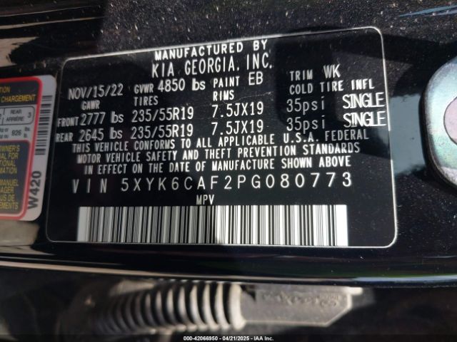 5XYK6CAF2PG080773 KIA Sportage X-line