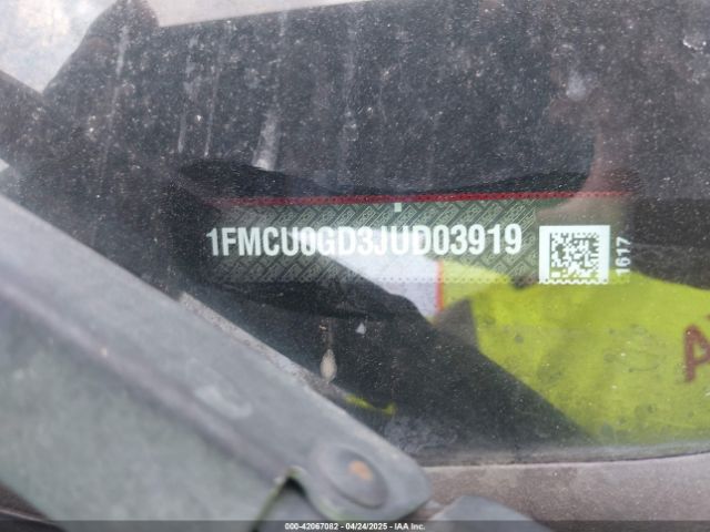 1FMCU0GD3JUD03919 Ford ESCAPE SE