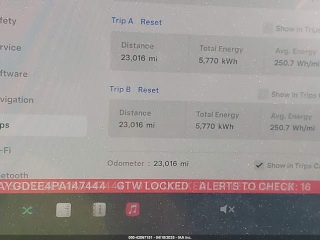 7SAYGDEE4PA147444 Tesla Model Y Awd/long Range Dual Motor All-wheel Drive