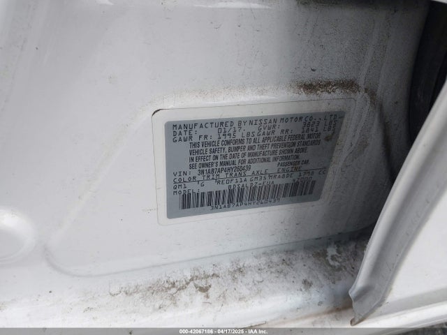3N1AB7AP4HY260439 Nissan SENTRA SV