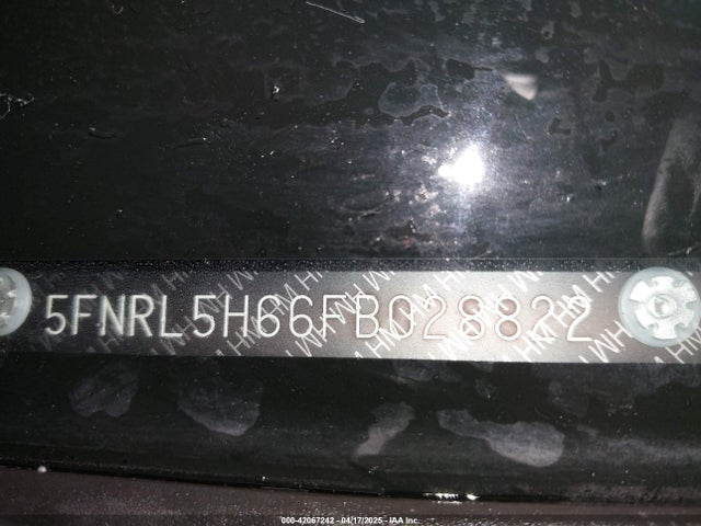 5FNRL5H66FB028822 Honda Odyssey Ex-l