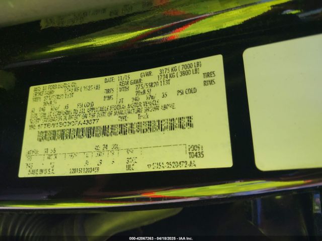 1FTEW1EG9GFA43677 Ford F-150 King Ranch